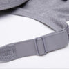 Wireless Sporty Shockproof Running Push Up Sports Bra, Size:XL(Gray)