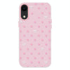 For iPhone XR Skin Feeling Jelly TPU Hybrid PC Phone Case(Polka Dot Pink)