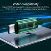 WK WDC-194 Pioneer Series 2 in 1 65W USB-C/Type-C to USB-C/Type-C+8 Pin Fast Charging Data Cable, Length: 1m(Black)