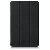 For Lenovo Tab M8 Custer Texture Horizontal Flip Smart TPU Leather Case with Three-folding Holder(Black)