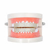 Hip-HopGold-Plated Micro-Inlaid Zircon 8 Gold Braces, Colour: Gold Suit
