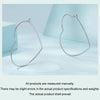 S925 Sterling Silver Zircon Love Heart Earrings(SCE1711)