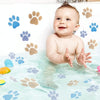 10 PCS PEVA Non-Slip Sticker Bathtub Cartoon Non-Slip Sticker, Size: 8x8cm(Purple Gray)