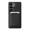 For Samsung Galaxy S25 5G Pindun MagSafe Card Slot Leather Back Phone case(Black)