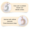 A206 Women Moon Star Micro Inlay Pendant Clavicle Necklace(Rose Gold With Chain)