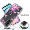 For Samsung Galaxy A24 5G / 4G Transparent Painted Phone Case(Pink Flower)