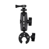 Extended Version 360 Rotation Adjustable Action Camera Clamp Plier Base Holder (Black)