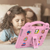 For Huawei MediaPad T5 10.1 Handle Kickstand Children EVA Shockproof Tablet Case(Pink)