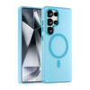 For Samsung Galaxy S25 Ultra MagSafe Frosted Translucent TPU + PC Full Coverage Phone Case(Blue)