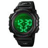 Skmei 1562 Multi Function Outdoor Sports Waterproof Student Electronic Watch Ten Year Battery Mens Watch(Black)