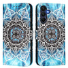 For Samsung Galaxy A26 5G Colored Drawing Pattern Plain Weave Leather Phone Case(Undersea Mandala)
