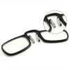 TR90 Pince-nez Reading Glasses Presbyopic Glasses with Portable Box, Degree:+2.00D(Brown)