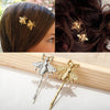 2 PCS Retro Hair Accessories Fashion Temperament Matte Bee Hair Clip(Silver)