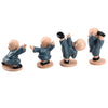 4 PCS/Lot Cute Automotive Interiors Little Monk Ornaments Resin Cute Chinese Kung Fu Monk Car Home Decoration Ornaments Miniatures Crafts