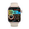 ET570 1.96 inch Color Screen Smart Watch Silicone Strap, Support Bluetooth Call / ECG(Beige)