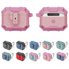 For AirPods 4 TPU + PC Shockproof Earphones Case with Hook(Blue+Pink)