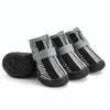 Dog Shoes Breathable Non-Slip Small 4.8x5.3cm Black Grey (4 Pack)
