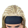 Colored Small Dirty Braid Wig Headgear Hair Band Style Small Braid Wig Headgear(1BTGRAY#7 Leopard Print)