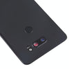 LG V30+ Back Cover Battery Door w/Camera Lens & Fingerprint Sensor - Black
