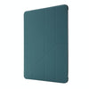 For iPad 10.2 2021 / 2020 / 2019 Airbag Deformation Horizontal Flip Leather Case with Holder & Pen Holder(Dark Green)