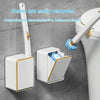 With 12pcs Marine Incense Brush Head Disposable Toilet Brush Set Wall-mounted Throwable Bathroom Cleaning Brush With Cleaning Solution