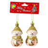 2pcs Christmas Decoration Christmas Tree Pendant Hanging Ornament, Style: Hazelnut