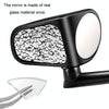 Car Auxiliary Mirror Multi-Function Wide-Angle Rear View Reversing Mirror(Black Right)