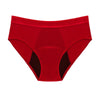 Bamboo Fiber Women Period Panties 4-Layer Mid Waist Leak-proof Menstrual Underwear, Size: S(Red)