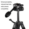 QingZhuangShiDai Q111 Aluminum Alloy Mobile Phone Camera Photography Tripod(Black)