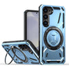 For Samsung Galaxy S25 5G Armor II Series MagSafe Magnetic Holder Phone Case(Light Blue)