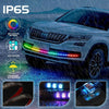 Car Phantom Daytime Running Lights LED Streamer Warning Turning Lights, Length: AR15-150cm APP+RF Model