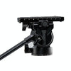 Fotopro MH-6A  Aluminum Alloy Heavy Duty Video Camera Tripod Action Fluid Drag Head with Sliding Plate (Black)