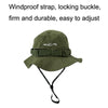Summer Outdoor Mountaineering Fisherman Hat Camping Sun Protection Cap, Size: M(Black)