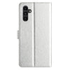 For Samsung Galaxy A26 5G Silk Texture Horizontal Flip Leather Phone Case(Silver)