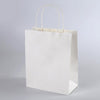 10 PCS Elegant Kraft Paper Bag With Handles for Wedding/Birthday Party/Jewelry/Clothes, Size:12x15x6cm (White)