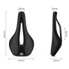 WEST BIKING Road Bicycle Carbon Fiber Ultralight Breathable Seat(Black)