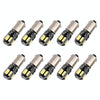 10 PCS BA9S DC 12V 1.1W 8LEDs SMD-5630 Car Clearance Light Reading Light