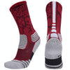 Basketball Stockings Boxing Roller Skating Riding Sports Socks, Size: XL 43-46 Yards(Red White)