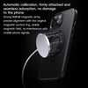 For iPhone 15 Plus / 14 Plus Carbon Fiber MagSafe Phone Case with 360 Degree Rotating Holder(Black)