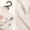 Pearl Portable Wash Bag Business Travel Hanging Large Capacity Makeup Bag Toiletries Organizer(Beige)