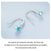 S925 Sterling Silver Elegant Green Earrings(BSE1029)