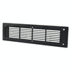 A6792 300x80mm Black Straight Louvered Ventilation Plastic Venting Panel Cover
