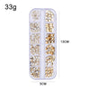 12 Grid Flat Bottom Shaped Nail Rhinestones Nail Decoration, Specification: 22