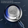 C21 Mini Flying Saucer Shaped Electric Shaver Travel Portable Charging Beard Trimmer(Blue)