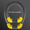 57 x 1.72cm Bicycle And Electrical Vehicle 5-Digit Combination Lock Safety Anti-Theft Cycling Lock(Black And Red)