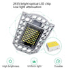 100W LED Industrial Mining Light Waterproof Light Sensor Folding Tri-Leaf Garage Lamp(Warm White Light)