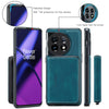 For OnePuls 11 JEEHOOD Magnetic Zipper Horizontal Flip Phone Leather Case(Blue)