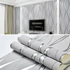 Simple 3D Water Ripple Non-woven Wallpaper Home Decoration Wall Sticker(Light Grey)