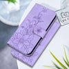 For Samsung Galaxy A26 5G Lily Embossed Leather Phone Case(Purple)