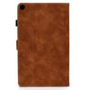 For Samsung Galaxy Tab A7 Lite T220 Cowhide Texture Horizontal Flip Leather Case with Holder & Card Slots & Pen Slot(Brown)